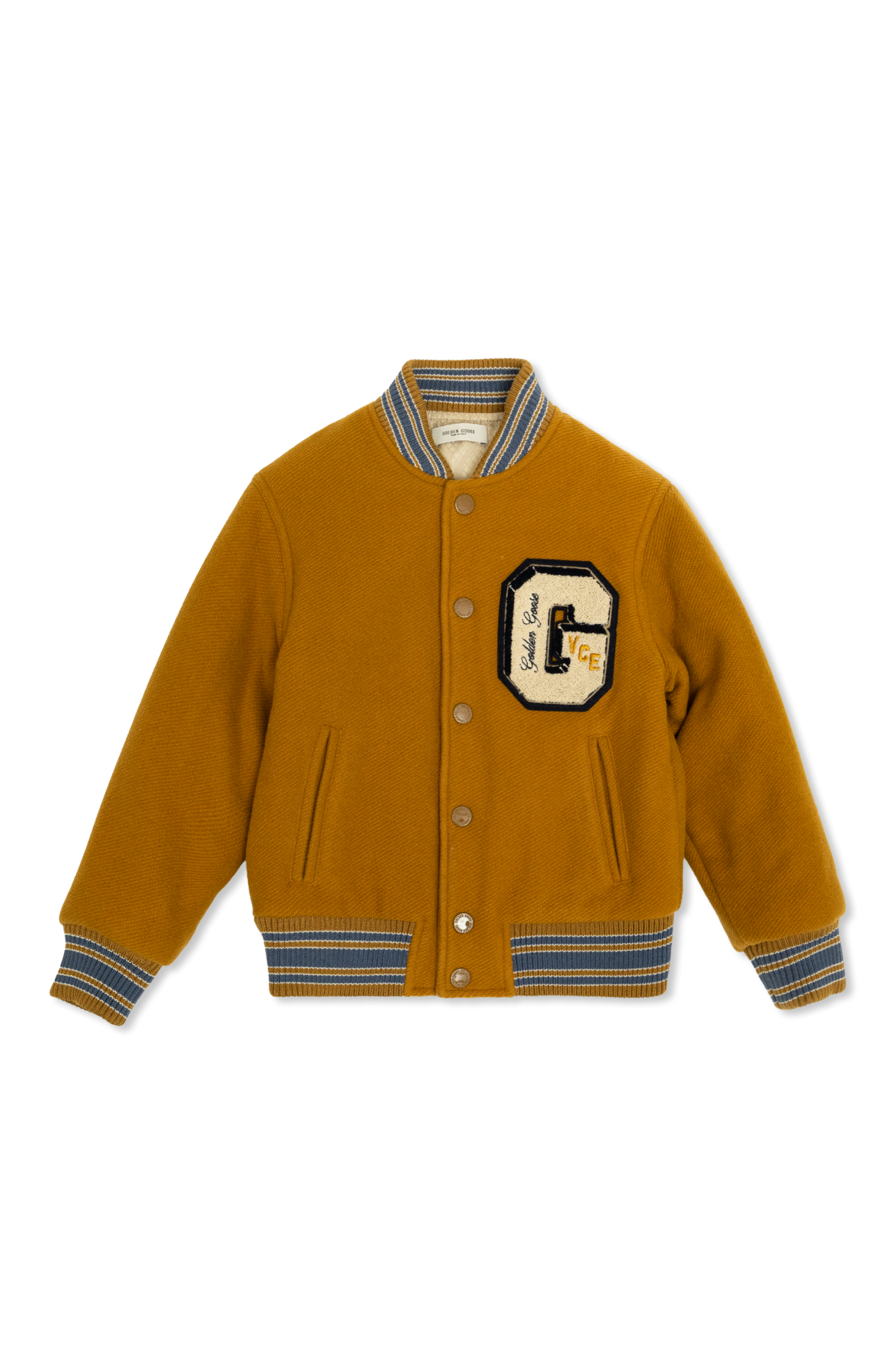 ブルゾン Golden  Deluxe Brand Wool Blend Bomber Jacket GOLDEN GOOSE - Wool Blend Bomber Jacket Golden Goose Deluxe
